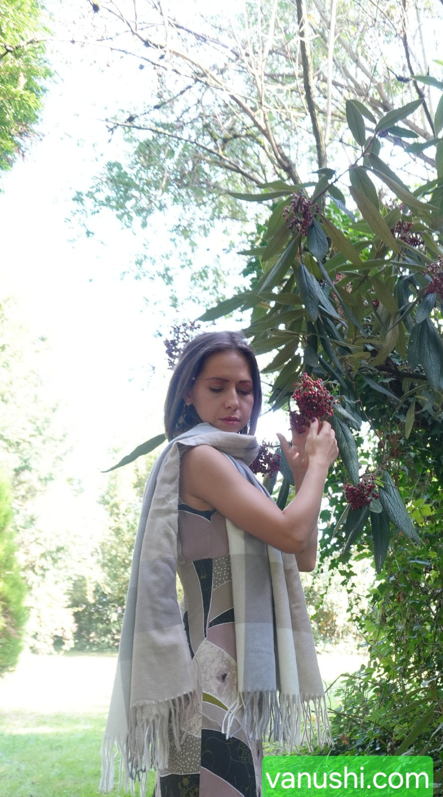 Kaschmir Damenschal – Mittellange, doppelseitige Kaschmir, Hochwertig