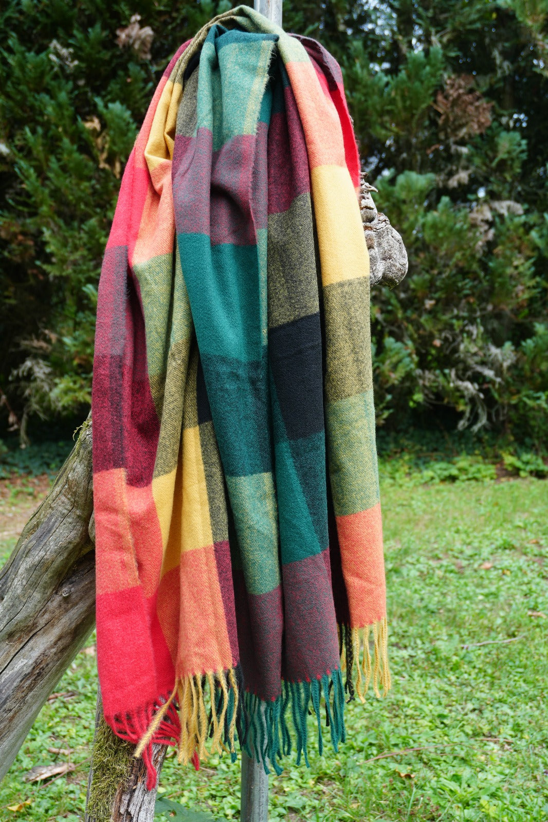 Plaid Damenschal aus Wolle – Weich, Warm & Stilvoll für Herbst und Winter